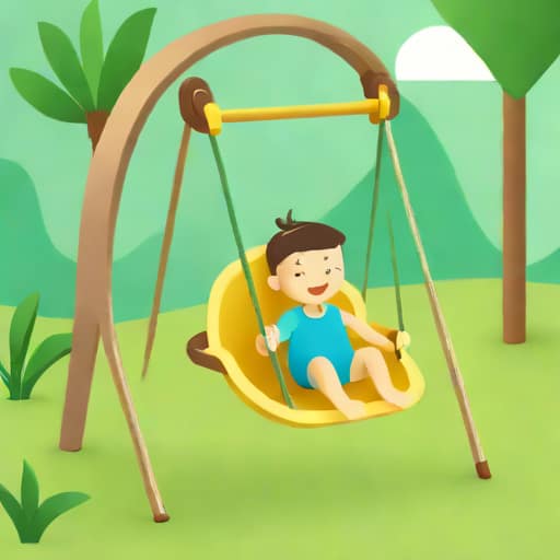 Bright Starts Playful Paradise Portable Swing