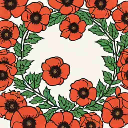 British Legion Poppy Wreaths