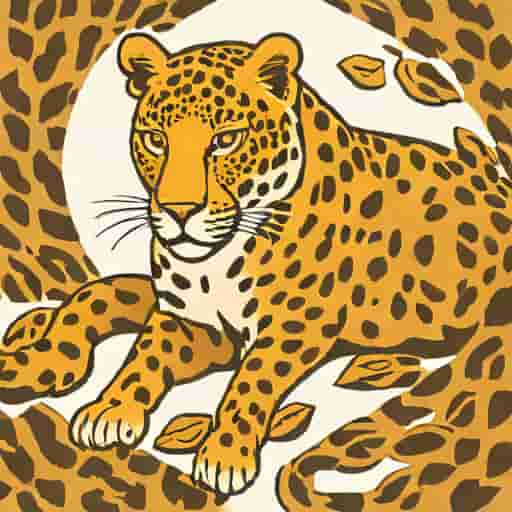 Carre Hermes Lazy Leopardess