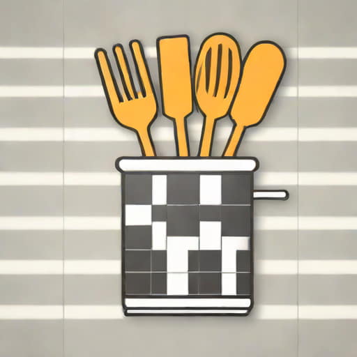 Checkered Utensil Holder