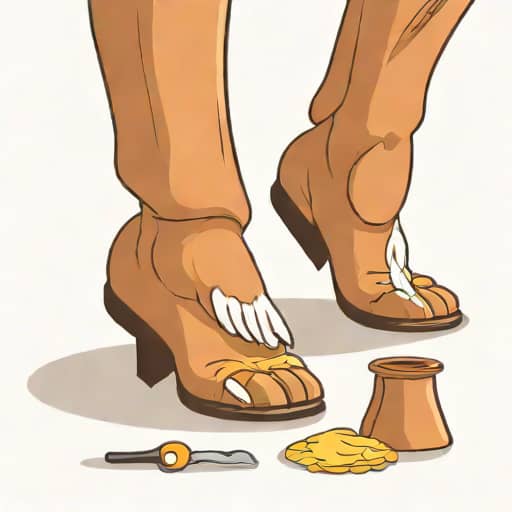 Cleaning Horse Hooves