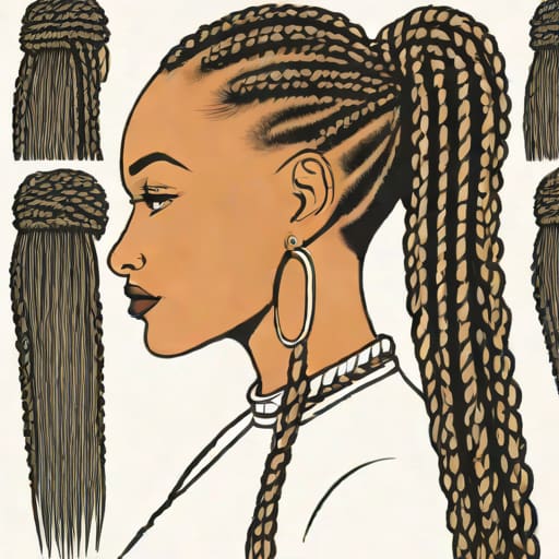 Cornrow Braids In A Ponytail