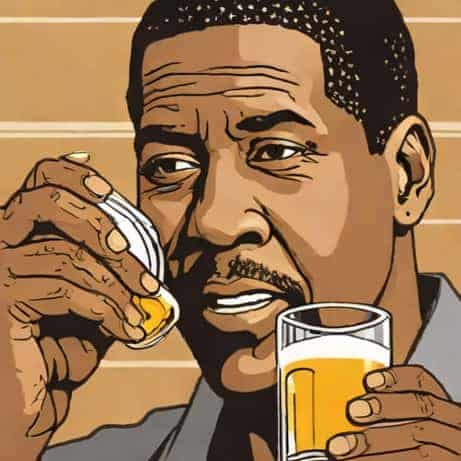 Denzel Washington Chugging Vodka