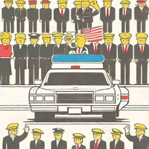 Donald Trump Motorcade