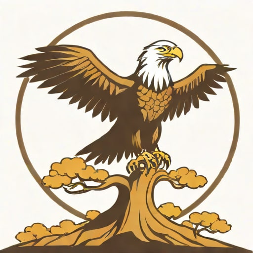 Eagle At The Top Of Yggdrasil