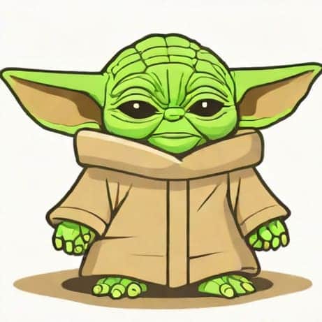 Easy Baby Yoda Drawing
