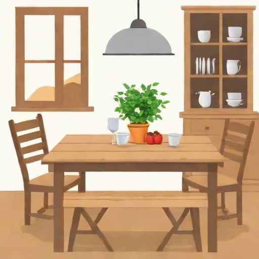 Farmhouse Rustic Dining Table