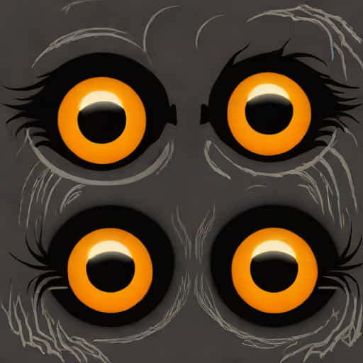 Glowing Eyes In The Inky Gloom
