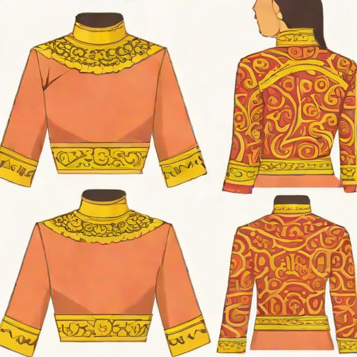 High Neck Woolen Blouse For Saree