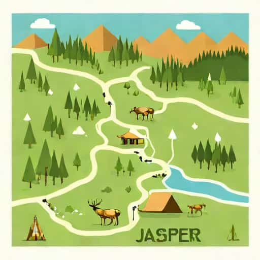 Jasper Wapiti Campground Map