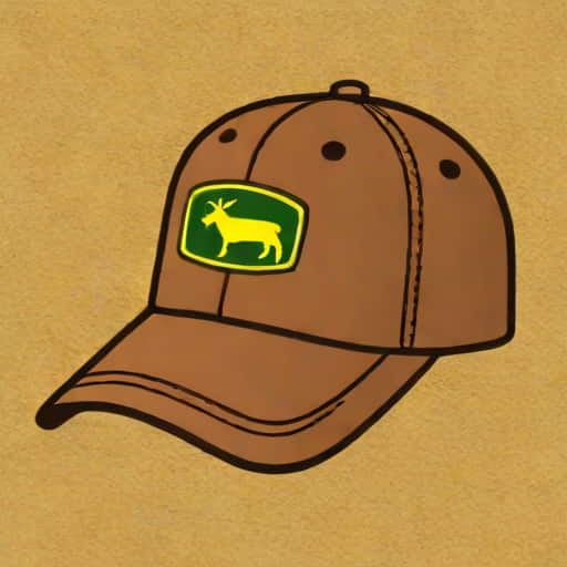 John Deere Oilskin Cap Brown
