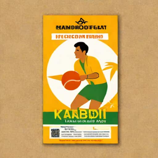 Kabaddi Handbill In Kannada
