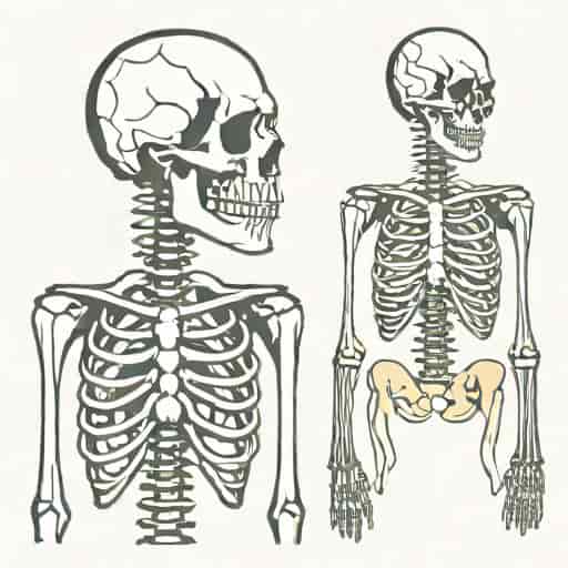 Labeled Axial And Appendicular Skeleton