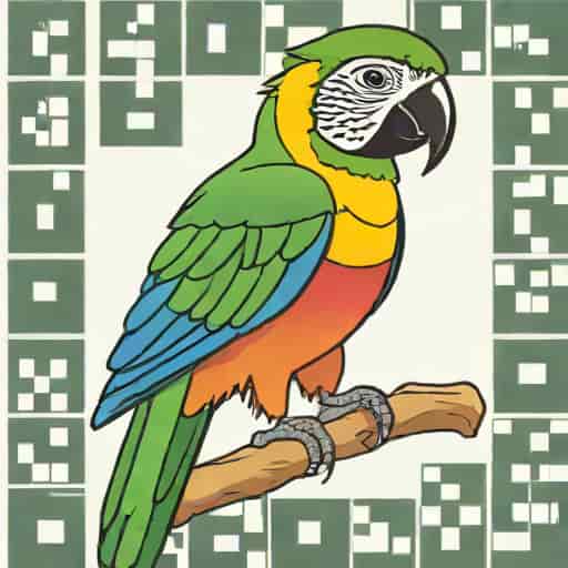 Large Showy Parrot Crossword Clue