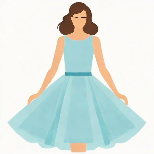 Light Blue Tulle Dress