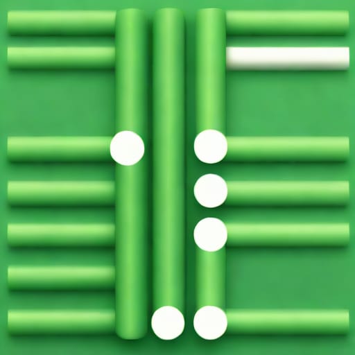Long Green Tubes With White Glop