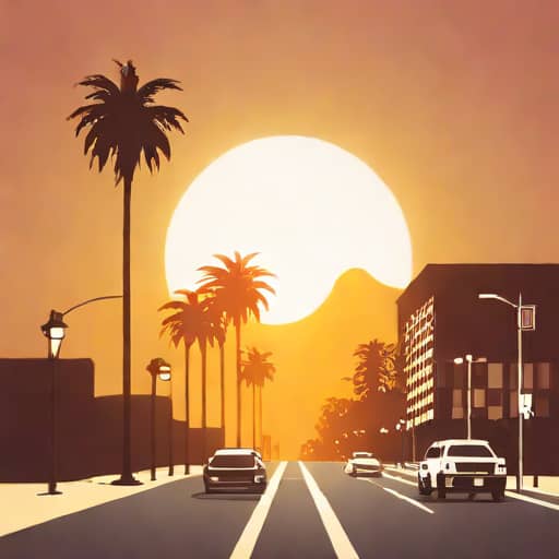 Los Angeles Sunset Boulevard