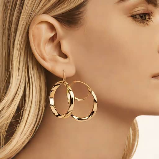 Lucy Williams Entwine Hoop Earrings