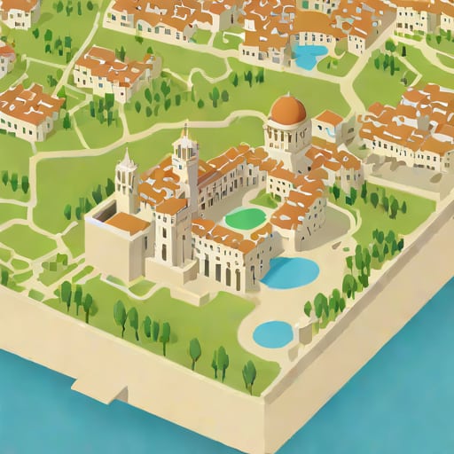 Map Of Diocletian Palace Split