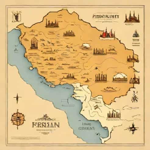 Map Of Persian Empire