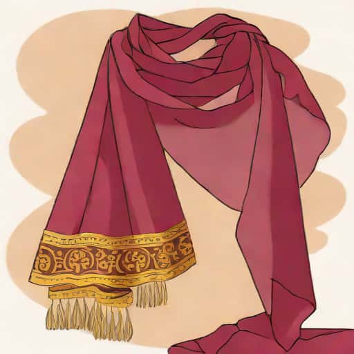 Maroon Organza Dupatta