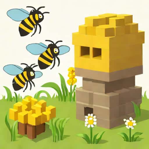 Minecraft How To Get Bees Into Beehive