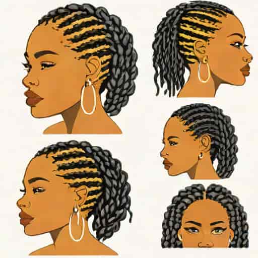 Natural Hair Cornrow Styles