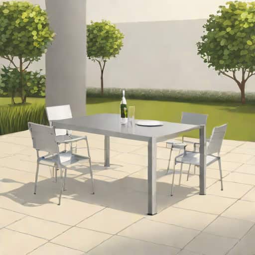 Outdoor Stainless Steel Table