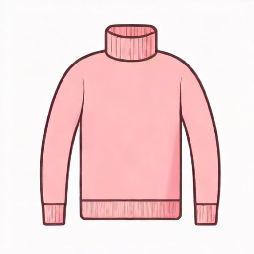Pink Turtleneck Sweater