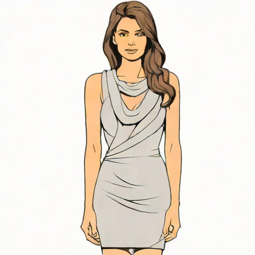 Quiz Asymmetric Cowl Neck Dress