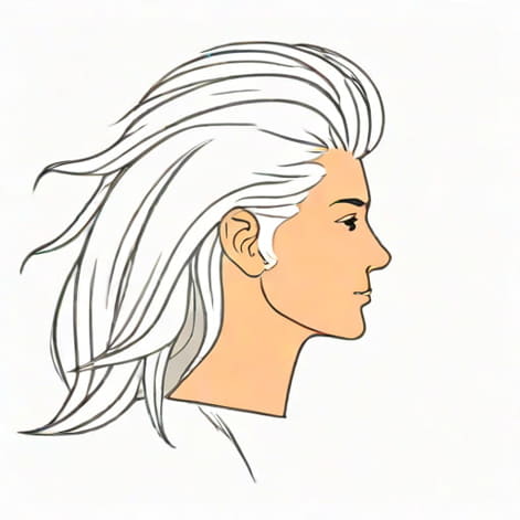 Random Wiry White Hair