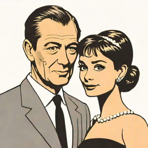 Rex Harrison And Audrey Hepburn