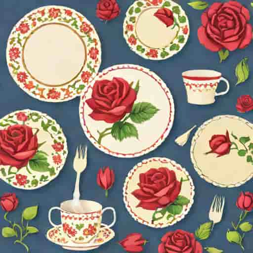Rose Chintz China Set