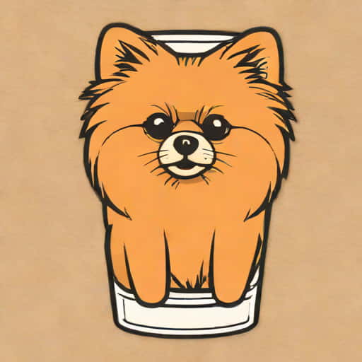 Shot Glass Pomeranian