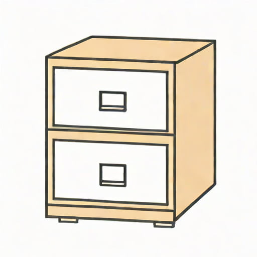 Two Drawer Foolscap Filing Cabinet