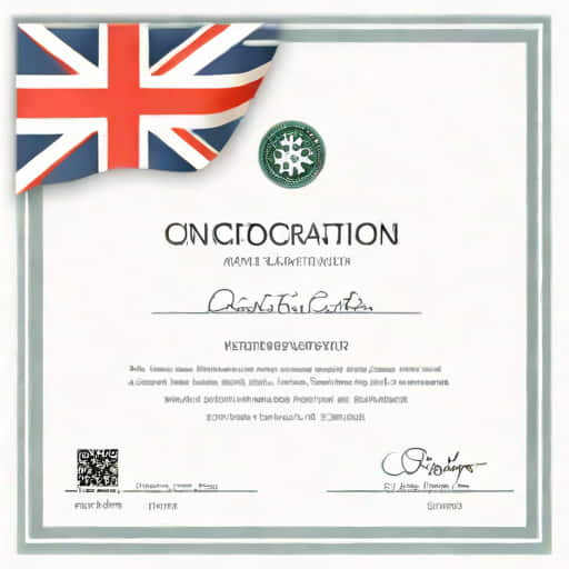 Uk Certificate Of Incorporation