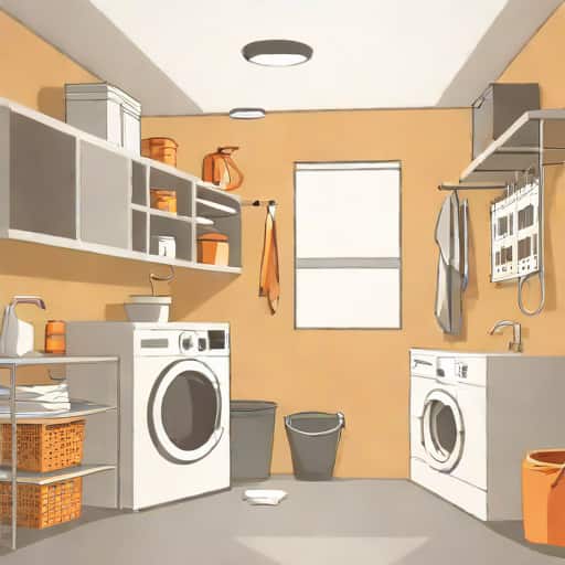 Unfinished Basement Laundry Room Ideas
