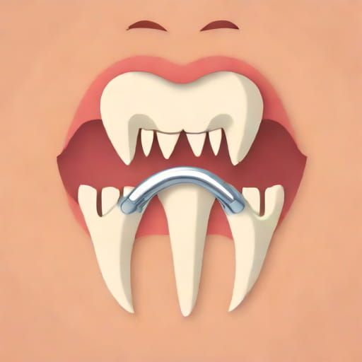 Upper Canine Tooth Extraction Human