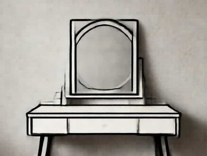 Vanity Desk With Mirror