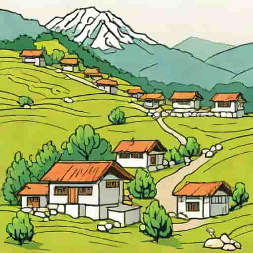 Village Near Kanchenjunga