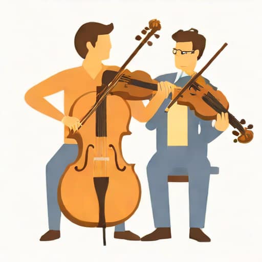 Violinist And Cellist