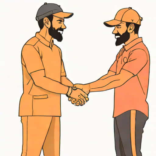 Virat Kohli Handshake