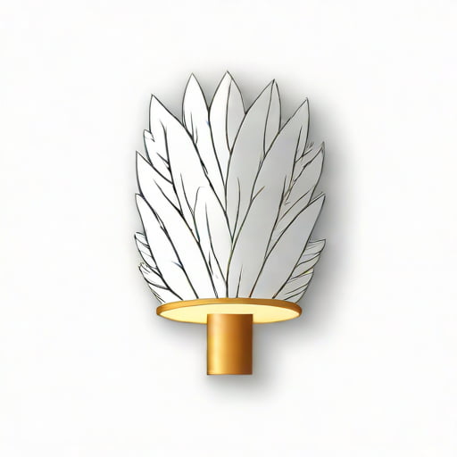White Feather Lampshade