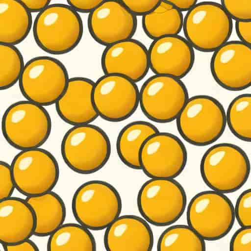 Yellow Antistress Reliever Balls