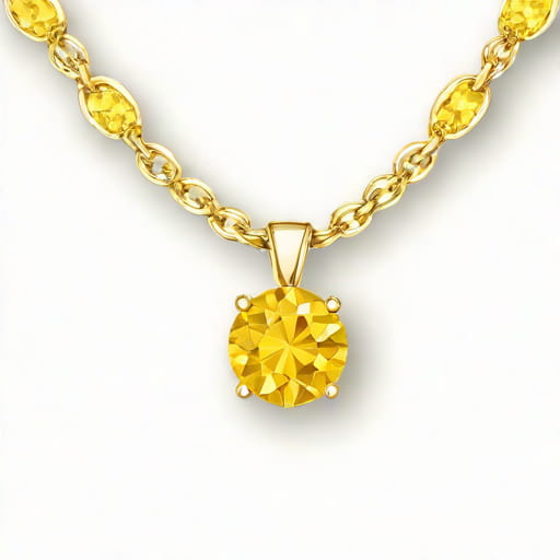 Yellow Sapphire Necklace Portia