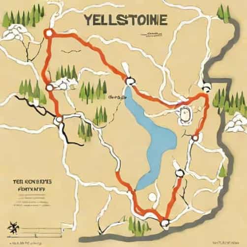 Yellowstone Road Closure Map