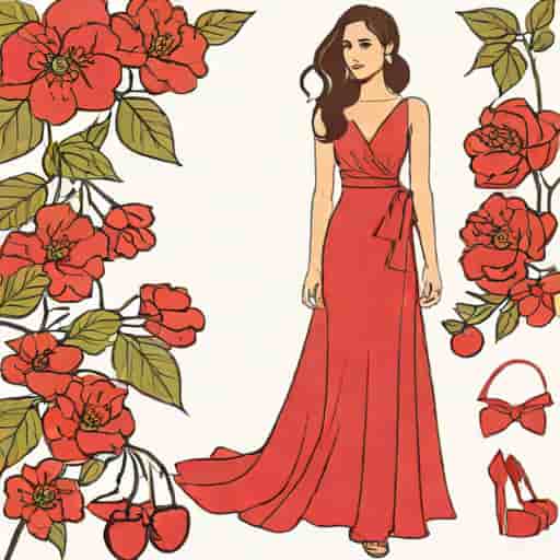 Yulia Maxi Dress Cherry Lacquer