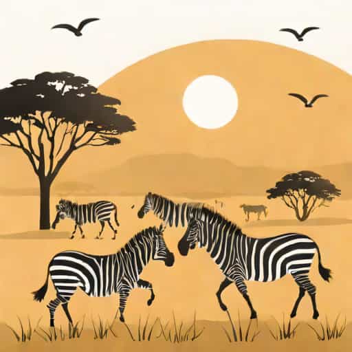 Zebra Migration Botswana