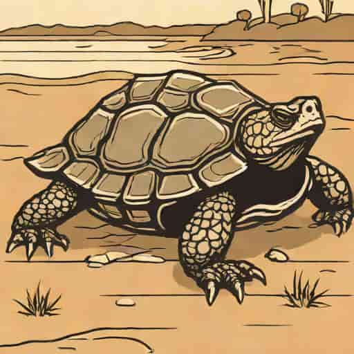An Alligator Snapping Turtle