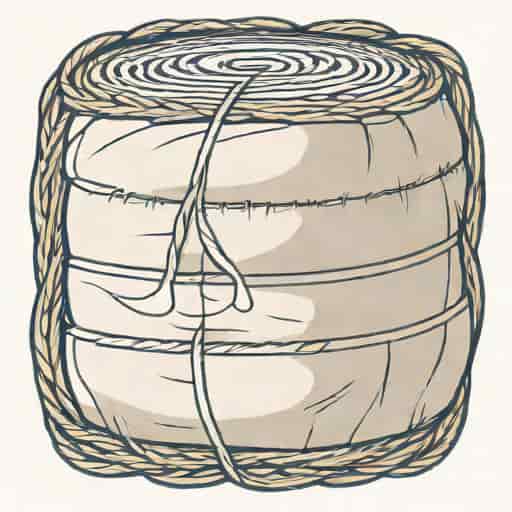 Bale Made By Compressing The Ginned Cotton
